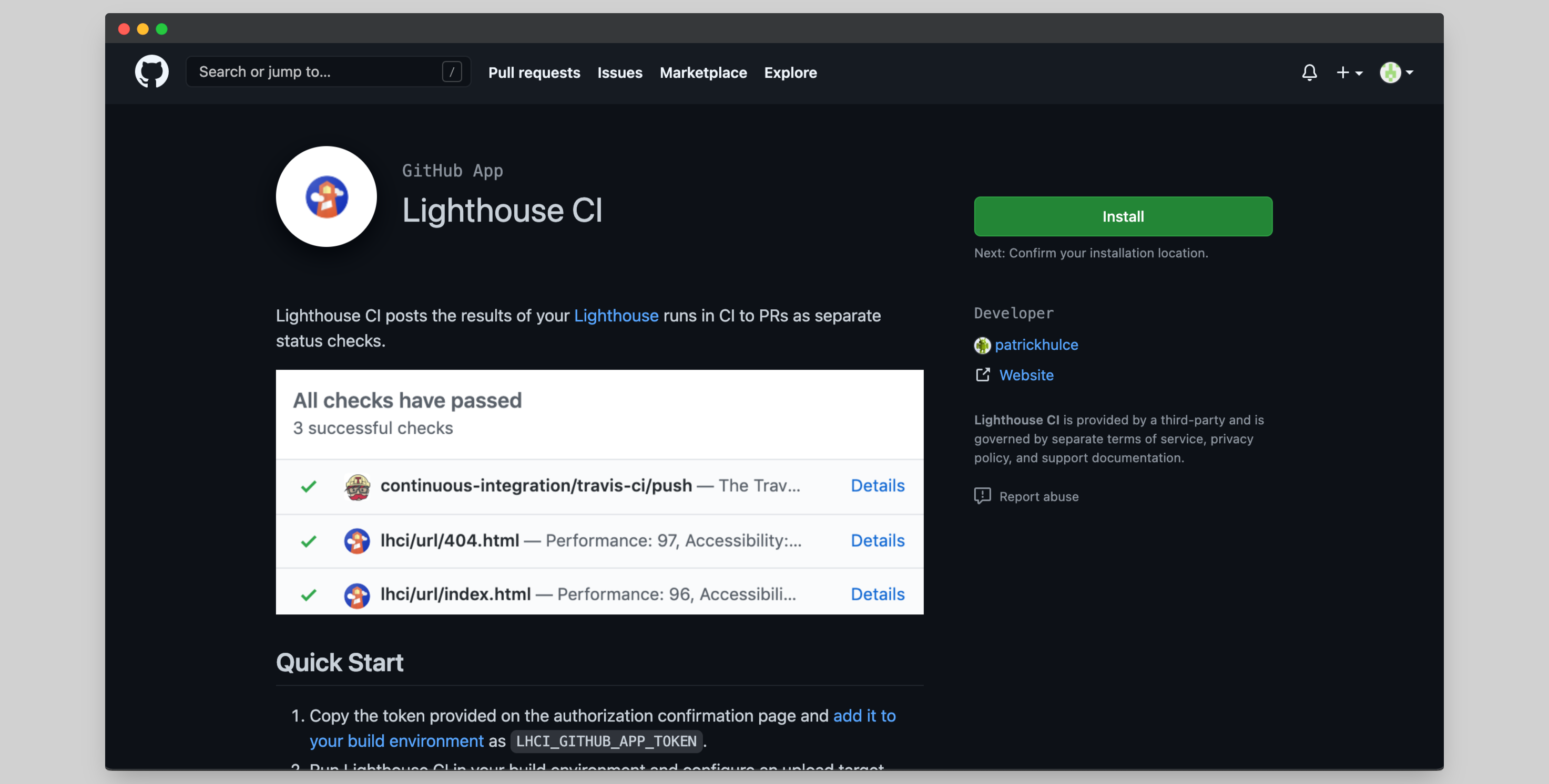 lighthouse-ci-github-app