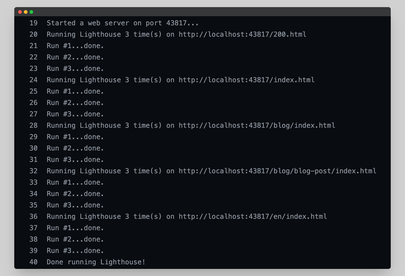 lighthouse-ci-logs